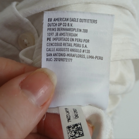 Amerucan Eagle Outfitters Soft & Sexy Off The Shoulder Top XL Cream White - Picture 6 of 7